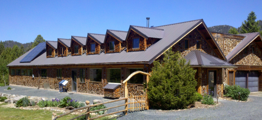 Cordwood at Sage Mountain Center in Montana