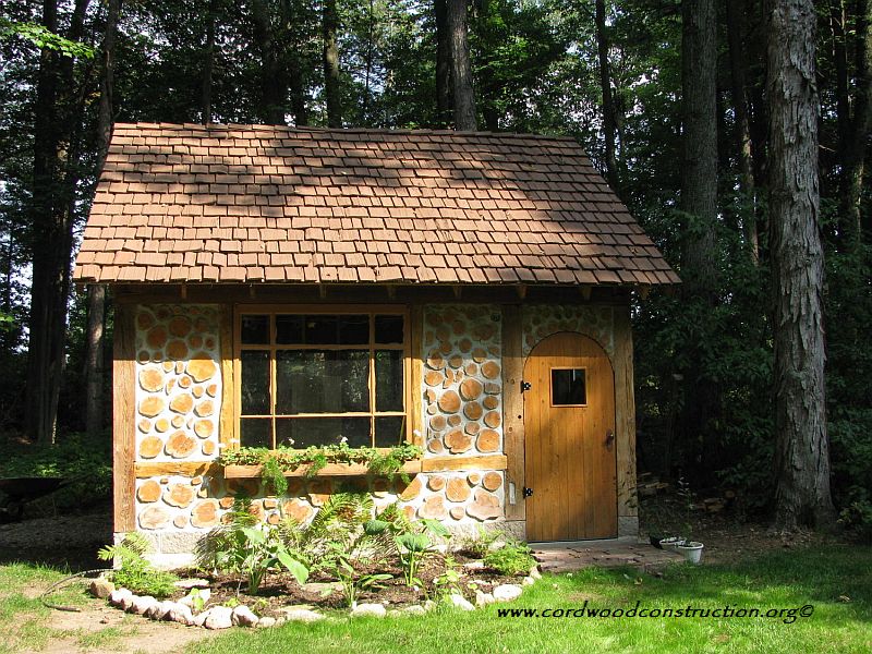 Cordwood Cottage Garden Shed (recycled)