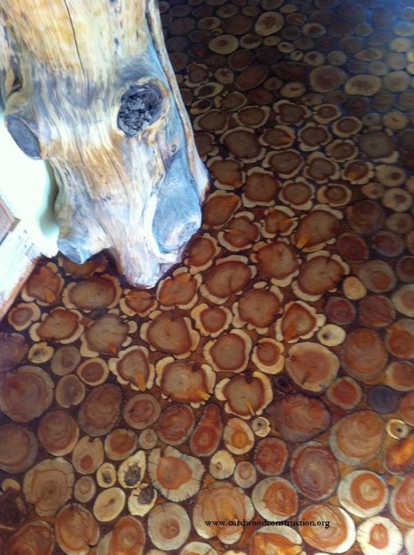 Cordwood Flooring DIY - Cordwood Construction