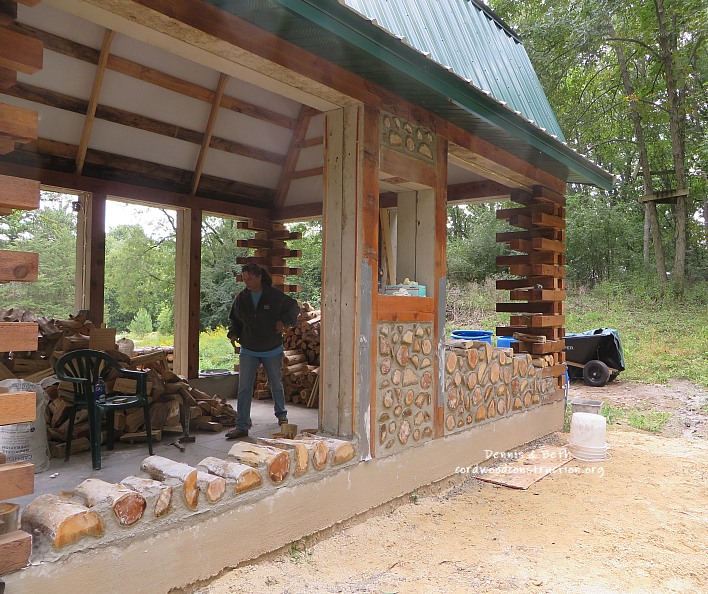 Cordwood Garden Shed Stackwall Style Cordwood Construction