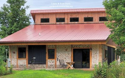 Cordwood Home with Double Shed Roof is a “Must See”