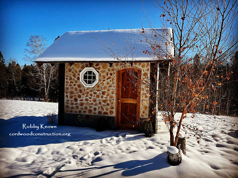 Start with a Cordwood Sauna or Tiny Cottage